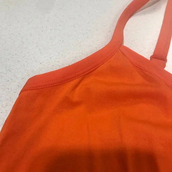 Eye Candy Camisole Womens Plus 3X Orange Adjustable Straps Stretch Tank Top Tee - Picture 3 of 5
